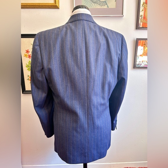 Vintage 70s 80s Wool Pinstripe Blazer – A. Gold & Sons Montreal - Picture 14 of 16